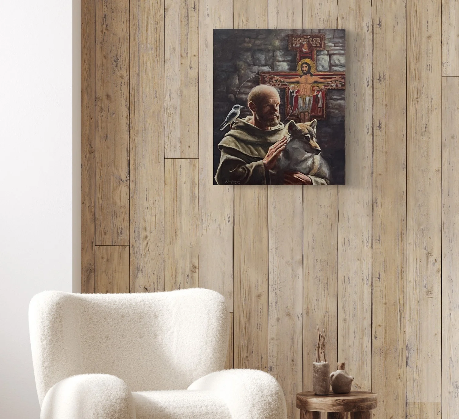 St. Francis of Assisi Original Oil Painting — Paradise Found Studio